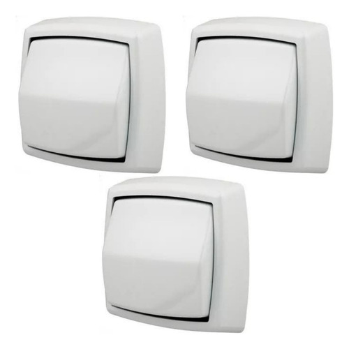 Kit 03 Acabamentos Válvula Descarga Branco Compátivel Deca Docol Hydra