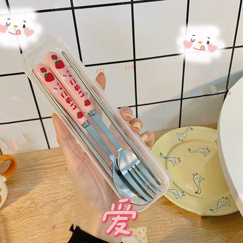 Juego Utensilios Vajilla 3 Piezas Cuchara Tenedores Palillos