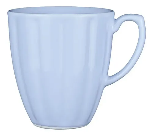 Jogo De 6 Canecas 360 Ml Oxford Flora Aster Azul Claro