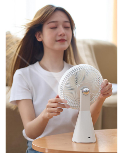 Ventilador De Escritorio Usb Recargable 3 Velocidades