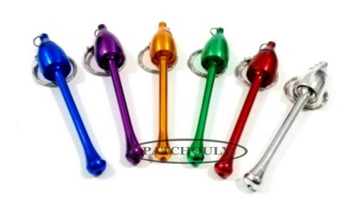 Imagen 1 de 10 de Pipa Metal Llavero Honguito Desarmable Practica 10 Cm.
