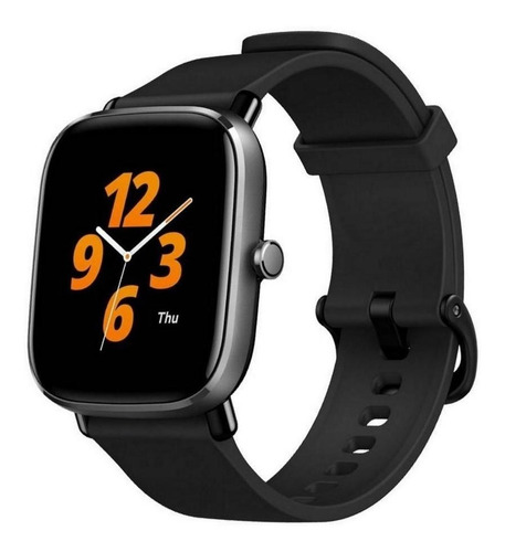 Imagen 2 de 6 de Smartwatch Amazfit Fashion GTS 2 Mini Sport 1.55" caja 1.55" de aleación de aluminio black, malla midnight black de silicona A2018