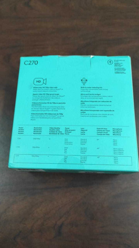 Camara Web Webcam Logitech C270 Hd Usb + Microfono 3mpx