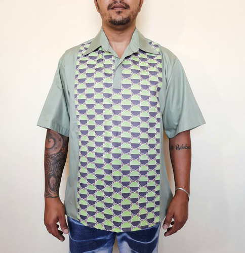 Imagem 3 de 5 de Camisa Blusa Bata Masculina Coujoe