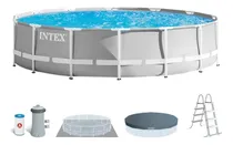Comprar Piscina Intex De Metal 16.805l C\u002F Bomba Escada E Lona Prism