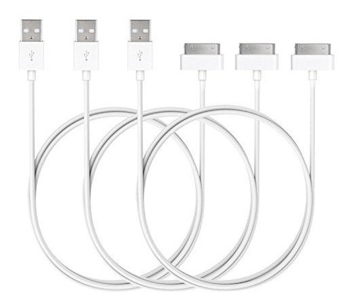 Cable iPhone 4s, Jetech 3-pack 3.2 Pies Cable Usb De Sincron