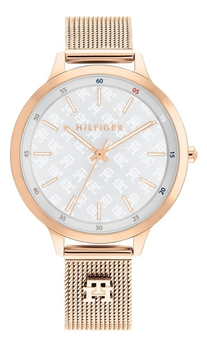 Reloj Tommy Hilfiger Ac. Inoxidable Dorado P/ Mujer 1782616 Color de la malla Rose Color del bisel Rosê Color del fondo Plateado