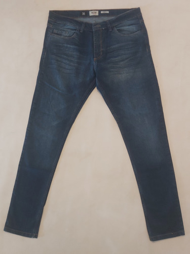 Jean Pantalón Cultura Talle 36 Elastizado Chupín Slim Fit