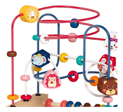 C-f Niños Bead Maze Toys Actividad De Animales 22,5x17x15 Cm