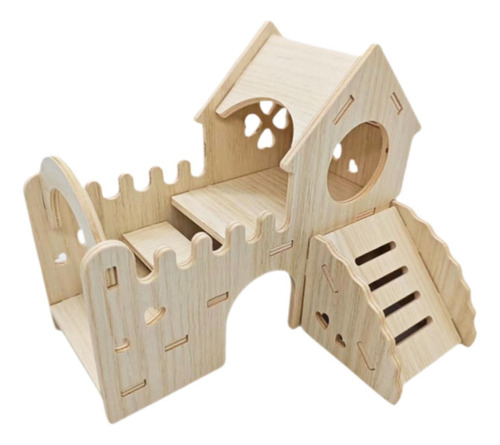 Hamster De Madera Hut Huteway Fun Accesorios De Jaula De