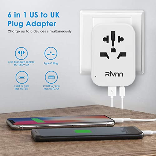 Adaptador De Enchufe De Viaje Para Gran Bretaña, Enchufe De