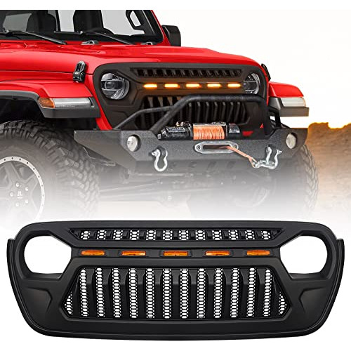 Dkht Rejilla Frontal Nra Mate Para Jeep Wrangler Jl Jlu 2018