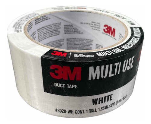 Cinta 3m Ductos Blanco Multiusos Sujeta Une Sella 48mm X 18m