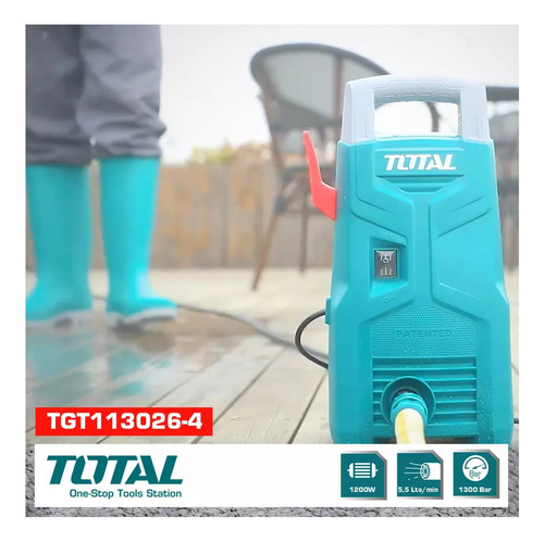 Hidrolavadora Eléctrica Alta Presión Total 1200w 90 Bar Tgt113026
