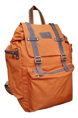 Imagen 3 de 6 de Mochila Fontana Lona Algodón Impermeabilizada 25 L