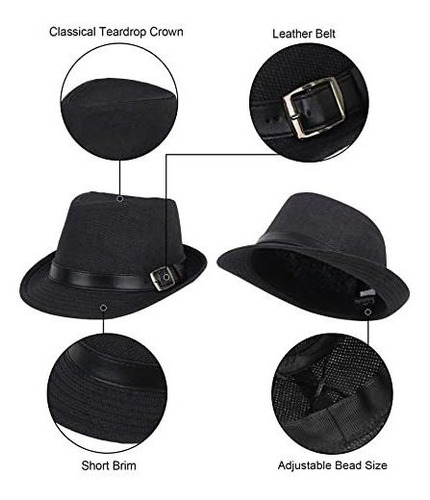 Simplicity Sombreros Para Hombre Fedora Estilo Panamá Sombr 