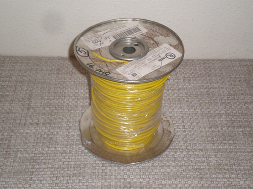 500' Yellow 16 Gauge Awg Machine Tool Wire Mtw / Awm 105 Ttw