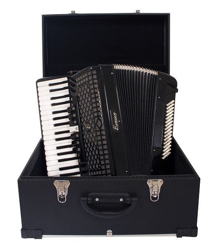 Acordeon Sanfona Benson 80 Baixos Preto Sólido Bac80-7sbk