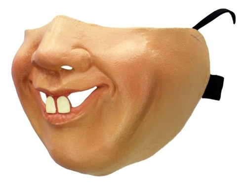 Máscara Realista Chubby Cubrebocas Divertido Muzzle Ghoulish Color Beige