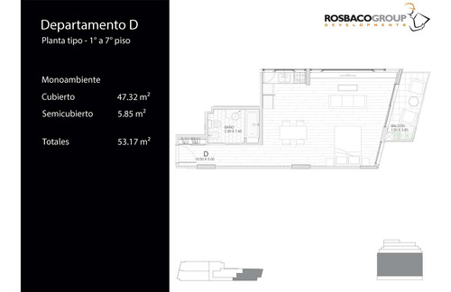 Departamento 1 Amb Divisible Contrafrente - Recoleta