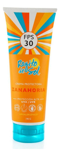 Protector Solar Extracto Zanahoria Fps30 Rayito De Sol 190ml