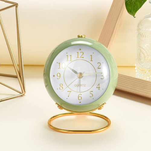 Reloj Despertador Analógico Silencioso Para Dormitorio