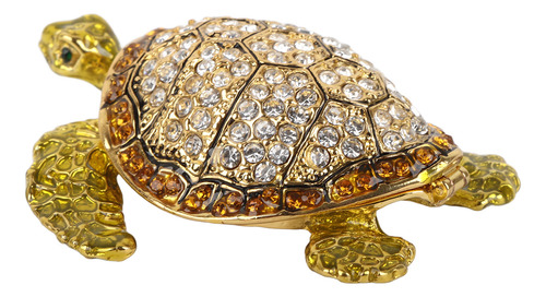 Abalorio De Metal Con Forma De Tortuga Incrustado En Forma D