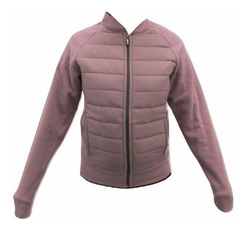 Campera Avia Mujer Combinada En Frisa Matelasse 50-511 Dxt