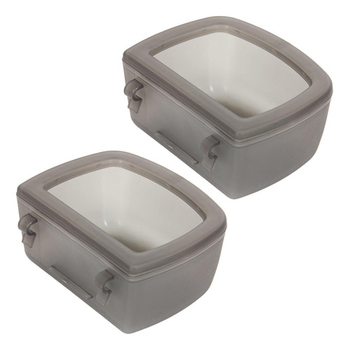 2 Cuencos Para Perros Para Jaulas De Alambre O Jaulas Gris