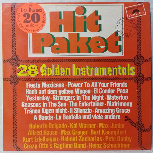 Lp Hit Paket 28 Golden Instrumentals Made Peru 1975