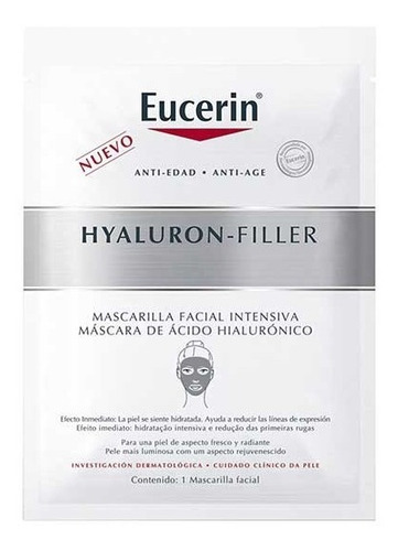 Eucerin Hyaluron Filler Mascarilla Facial Intensiva Antiedad