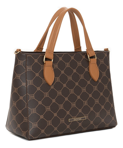 Bolsa Tote Transversal Feminina Rafitthy 28.15230 Cor Marrom