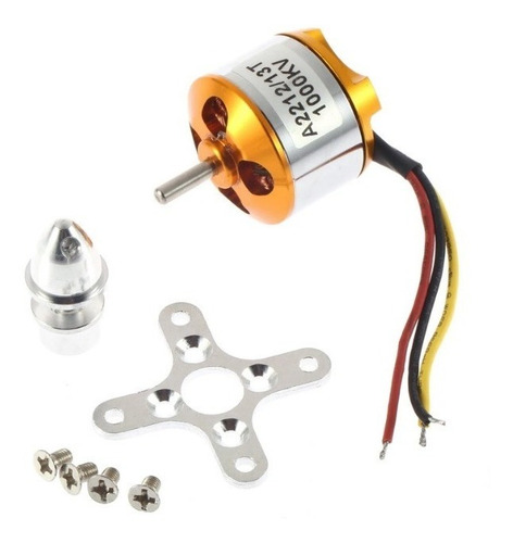 Motor Brushless A2212 1000kv 13t Com Montante