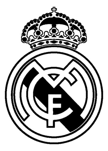 Vinilo Decorativo De Fútbol Escudo Real Madrid