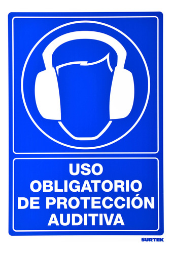Cartel Uso Obligatorio Protección Auditiva | 21x30cm