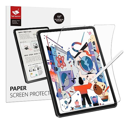 Bersem Protector De Pantalla De Papel Compatible Con iPad Pr