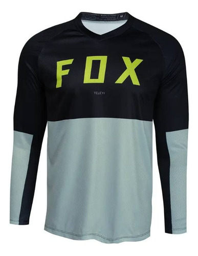 Jersey Fox Teleyi -green Motocross Mtb Enduro Atv Rzr