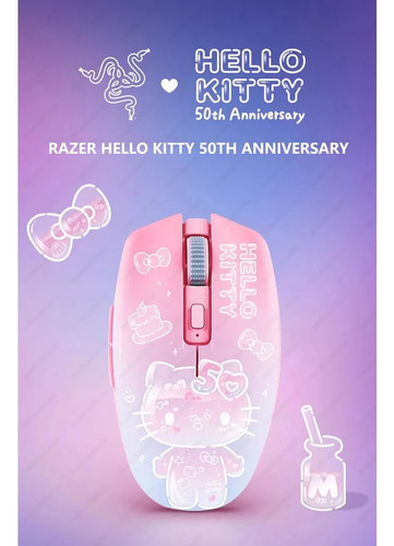 Ratón Inalámbrico Razer Sanrio Hello Kitty 50th, Modos Duale