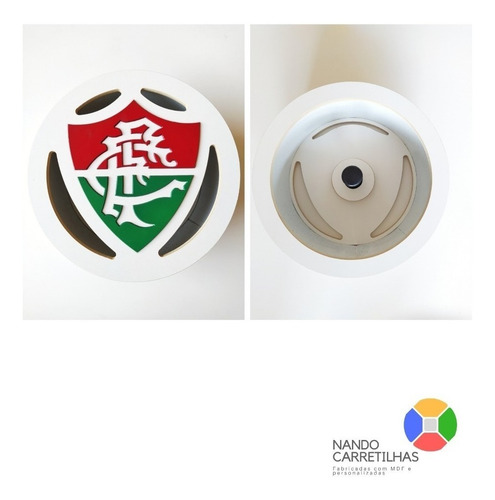 Carretilha Para Pipa De Madeira 32cm Mdf Fluminense Catraca