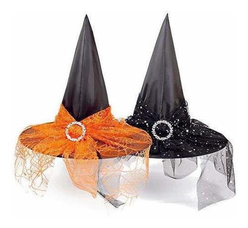 4 Piezas Halloween Sombrero De Brujas Halloween 1cylw