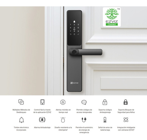 Cerradura Inteligente Biométrica Ezviz Cs-dl05 Ip65