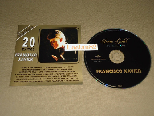 Francisco Xavier 20 Exitos 2002 Universal Cd