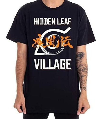 Camiseta Unissex Naruto Vila Da Folha - Clube Comix