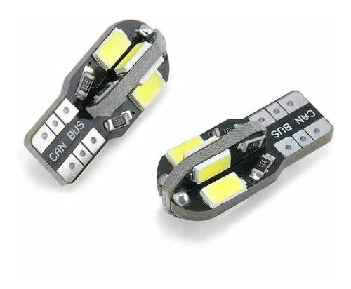 2x Foco Pellizcó Velita T10 W3w 8 Smd Led 12v 168 194 W5w