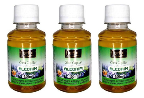 Oleo Capilar Ouribel Alecrim 100ml - Kit Com 3un