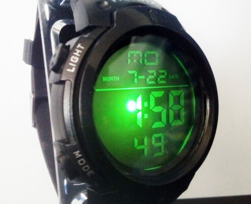 Reloj Digital Deportivo Negro Honhx