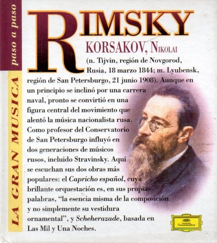 Rimsky Korsakov Paso A Paso Cd Deusche Grammophon Y Libro