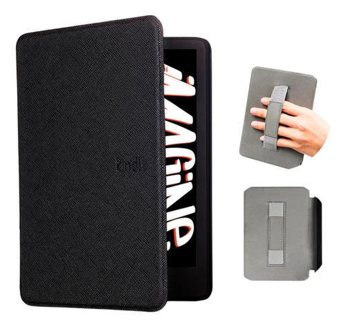 Capinha Com Alça Para Kindle Paperwhite Signature Edition Cor Preto