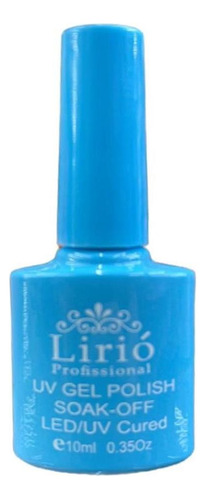 Esmalte Em Gel Para Unha 10ml Led Uv Lirió Coleção Lirió Gel Cor Azul