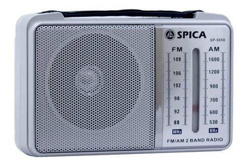 Radio Electrica Y Pilas Spica Sp5058 Retro Am/fm Dual Bandas